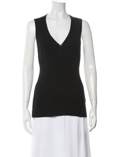 Pre-owned The Row V-neck Sleeveless Top In Green