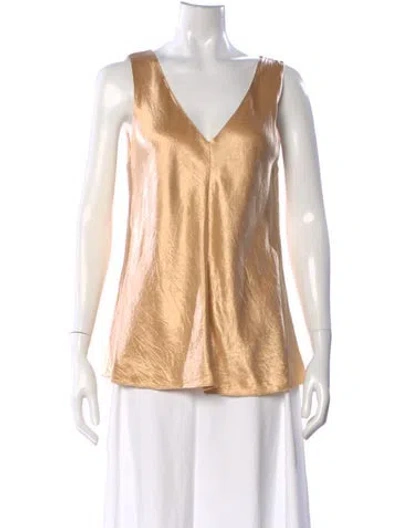 Pre-owned The Row V-neck Sleeveless Top In Neutral