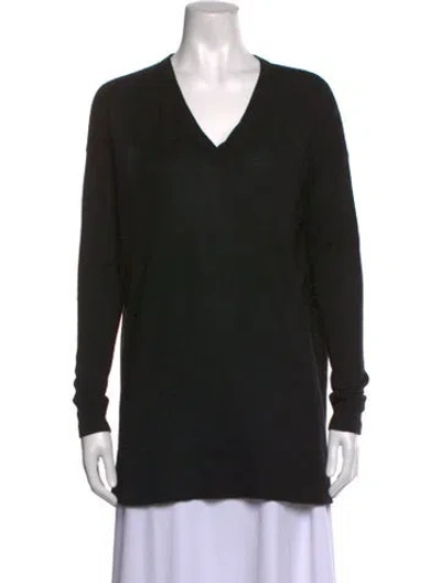 Pre-owned The Row V-neck Sweater In Black