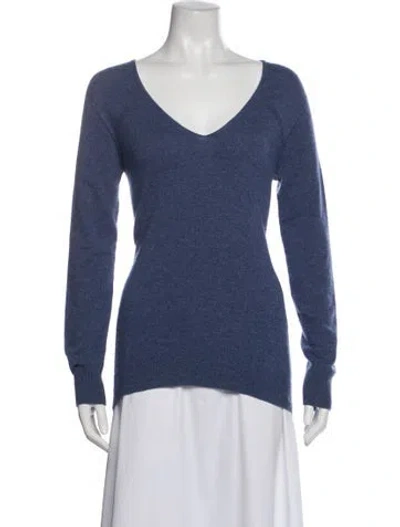 Pre-owned The Row V-neck Sweater In Blue