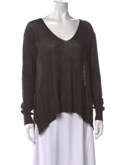 Pre-owned The Row V-neck Sweater In Neutrals