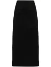 The Row Voice Midi Skirt In Black