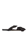 The Row Voluptas Satin Slides In Black