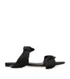 The Row Voluptas Satin Slides In Black