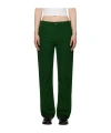 The Row Waist Belt, Ring And Pocket Casual Pants In Green