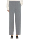 The Row Taliesin Virgin Wool Trousers In Gray