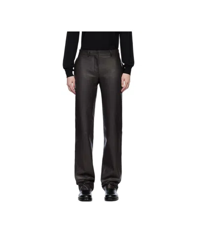 The Row Waistband Loop Casual Pants In Black