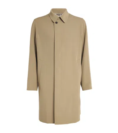 The Row Wallace Wool Gabardine Car Coat In Beige