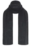 The Row Walt Scarf In Charcoal