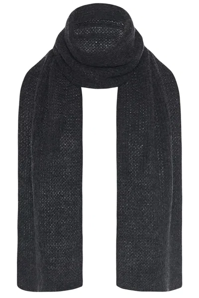 The Row Walt Scarf In Charcoal