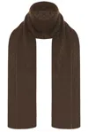 The Row Walt Scarf In Smoke Brown