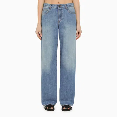 The Row Blue Washed Denim Jeans Women