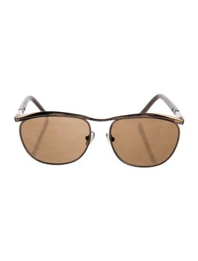 Pre-owned The Row Wayfarer Tinted Sunglasses In Brown