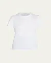 The Row Wesler Short-sleeve Cotton Jersey T-shirt In White