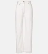 The Row Burty Rigid Low-rise Straight-leg Jeans In White