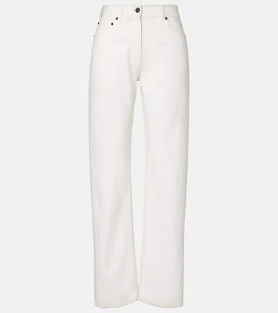 The Row Wesler Cotton Jersey T-shirt In White