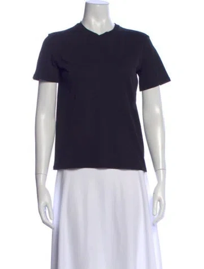 Pre-owned The Row Wesler V-neck T-shirt In Black