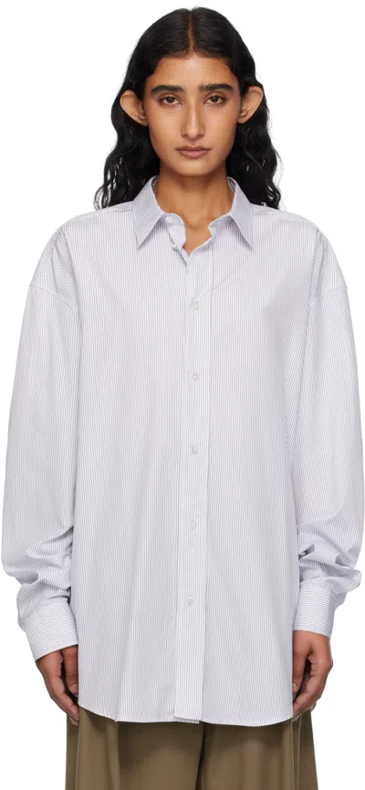 The Row White & Blue Ment Shirt