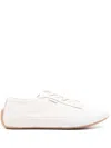 The Row Bonnie Suede Mesh Sneakers In White