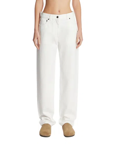 The Row White Burty Cotton Jeans