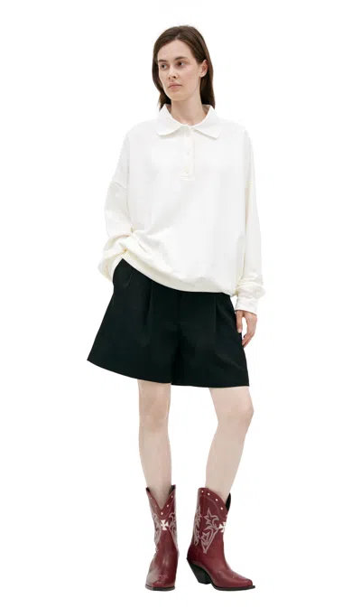 The Row White Button-down Polo Shirt