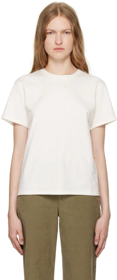 The Row White Calibi T-shirt In Wht White