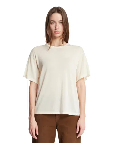 The Row White Cashmere T-shirt