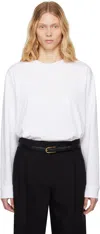 The Row White Ciles R T-shirt In Wht White