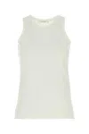THE ROW WHITE COTTON BLEND MARIUS TANK TOP