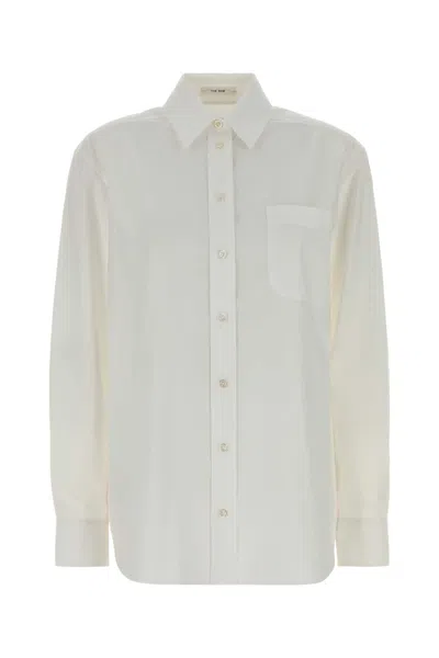 The Row White Cotton Gavina Shirt