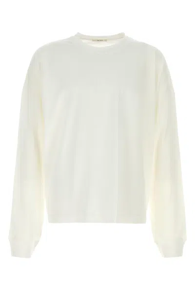 The Row White Cotton Haru Oversize T-shirt In Neutral