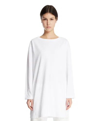 The Row White Cotton Oversized T-shirt