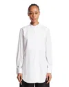 The Row Evette Bib-front Shirt In White