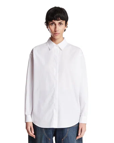 The Row White Esetan Cotton Shirt