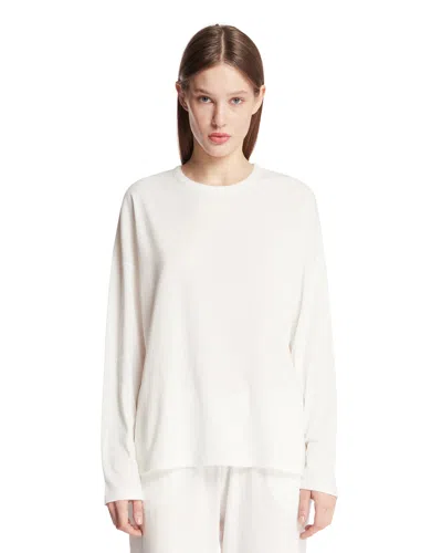 The Row White Floris Cotton T-shirt