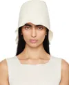 The Row Jashi Linen-blend Bucket Hat In Wht White