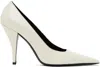 The Row White Lana Heels In Optic White