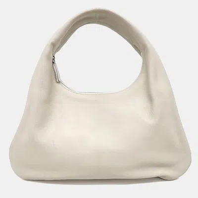 Pre-owned The Row White Leather Everyday Shoulder Bag Small