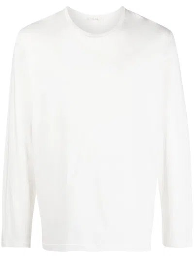 The Row White Leon Cotton T-shirt In Weiss