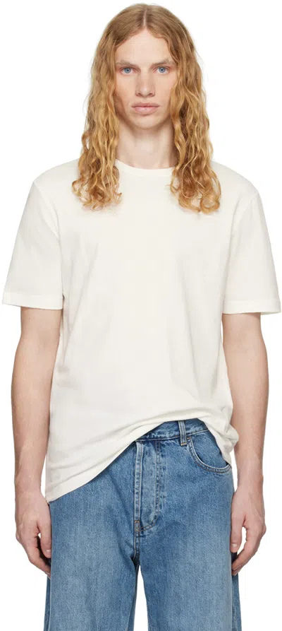 The Row White Luke T-shirt In Wht White