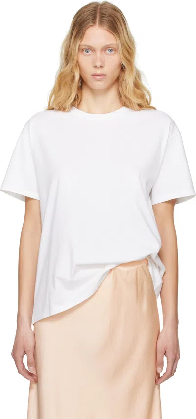 The Row White Nadina T-shirt In Wht White