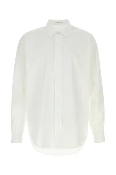The Row White Poplin Nilo Shirt