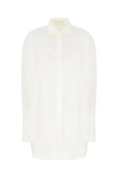 The Row Shirt Cotton Crisp Longline Design In White