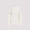 The Row Dua Ribbed Sweater In White