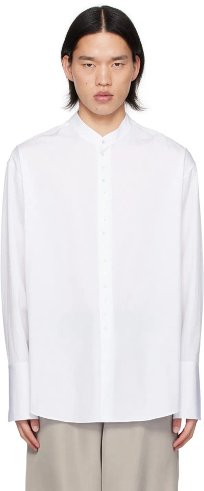 The Row White Ridley Shirt In Wht White