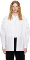 The Row White Ruskin Shirt In Wht White