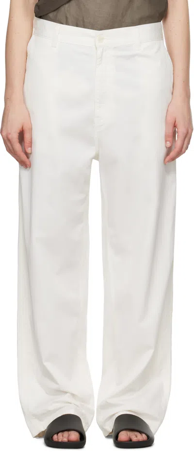 The Row White Sharka Trousers