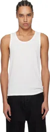 The Row White Solstice Tank Top In Wht White