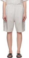 The Row Zinnia Striped Silk Pajama Shorts