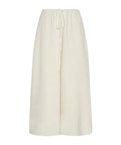 THE ROW WIDE-LEG CASHMERE CASUAL PANTS
